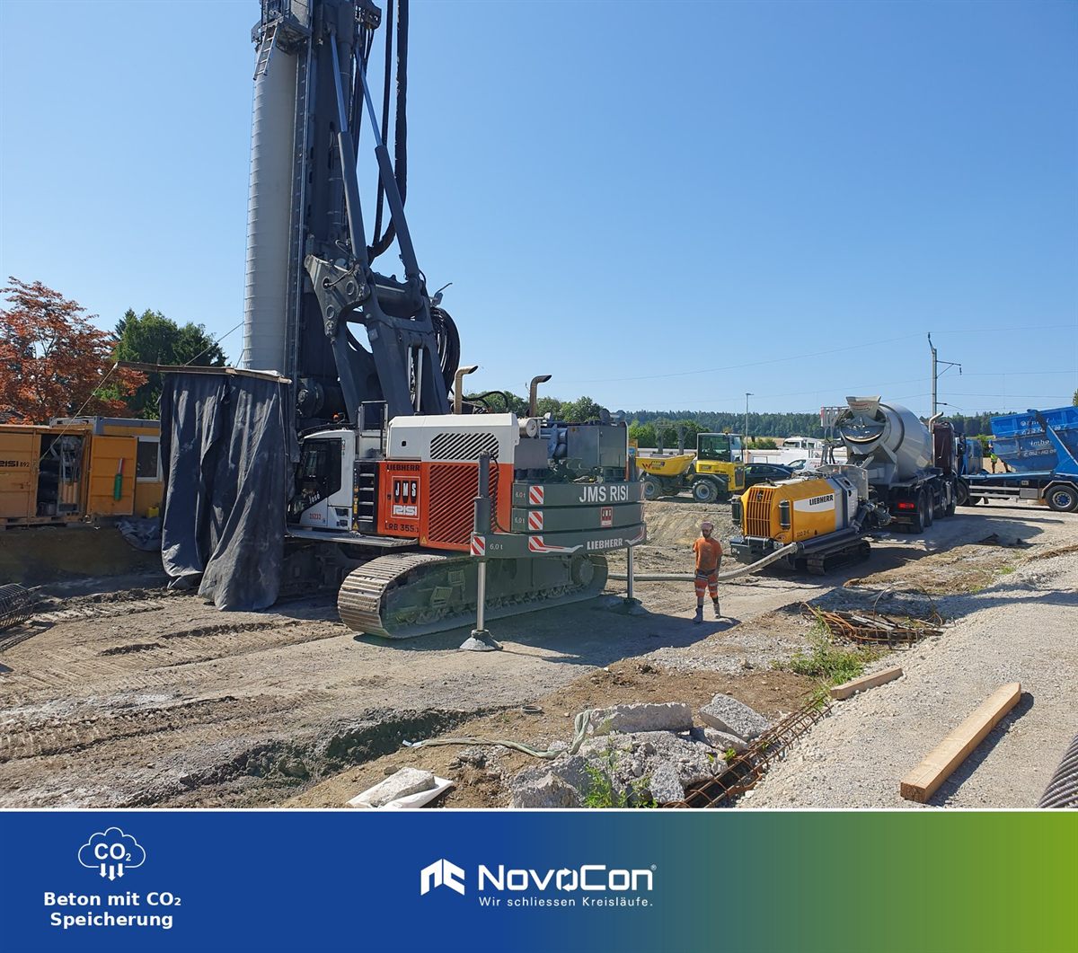 Pfahlbeton Bohrpfähle & Schlitzwände – NovoCon® Recyclingbeton der Möckli Beton AG, Werk Eschenz und Aawangen