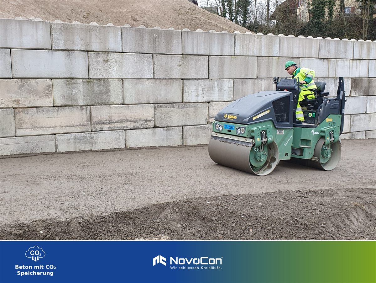 Walzbeton RCC – Roller Compacted Concrete – NovoCon® Recyclingbeton der Möckli Beton AG, Werk Eschenz und Aawangen