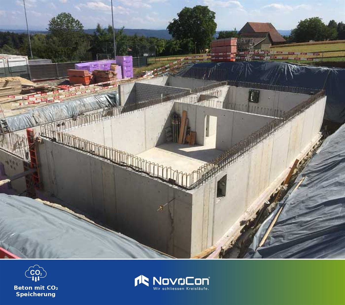 Wasserdichter Beton WD-Beton – NovoCon® Recyclingbeton der Möckli Beton AG, Werk Eschenz und Aawangen