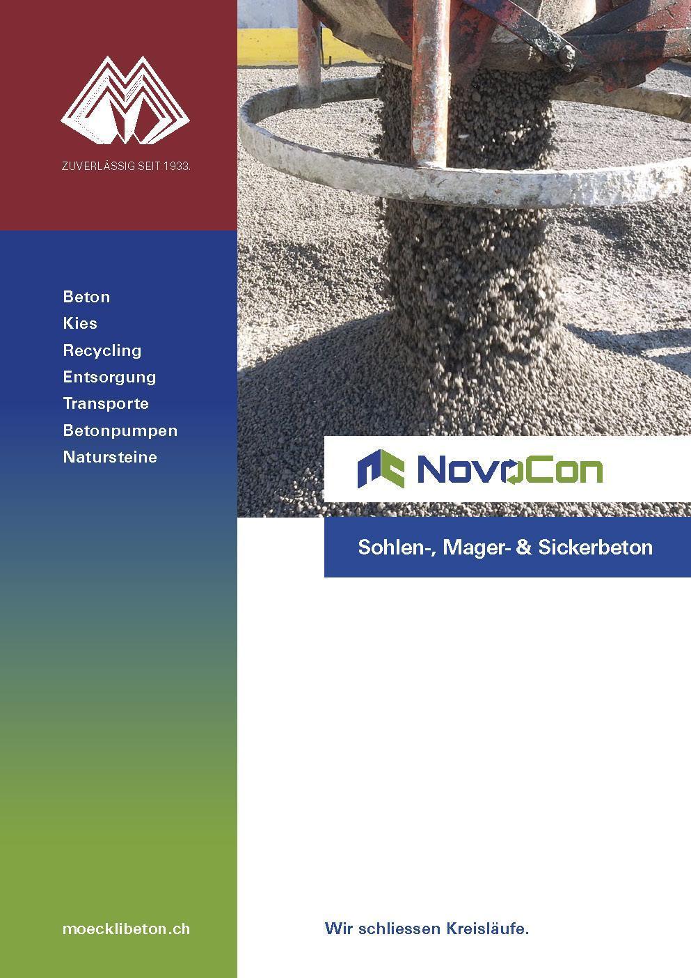 Sohlenbeton und Magerbeton, Sickerbeton und Filterbeton